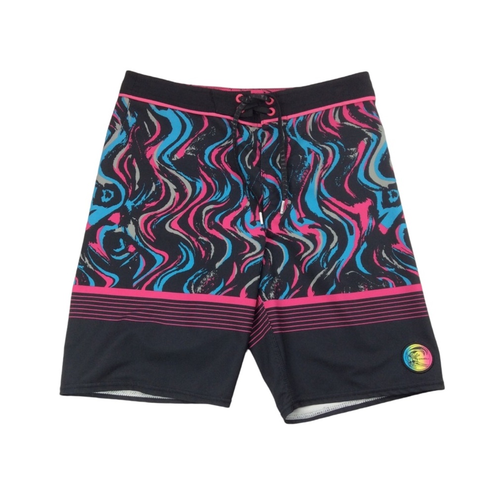 O’Neill Mens Wave Cult Board Shorts Size 27 Multicolor Style SP7206004